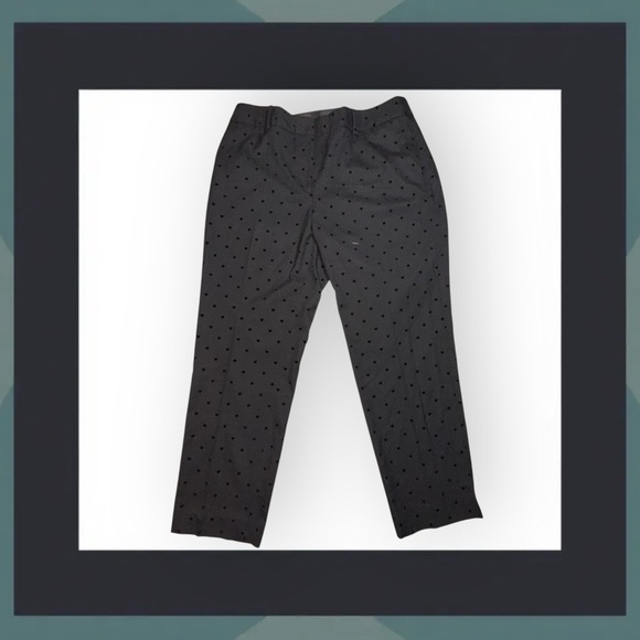 NWT TALBOTS Hampshire Ankle Pants - Heart Print Plus Size 16W - Picture 2 of 15